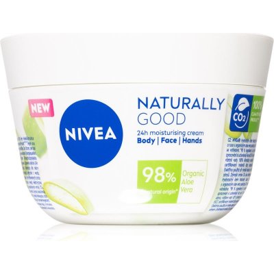 Nivea Naturally Good hydratační krém na tvář, ruce a tělo 200 ml – Zbozi.Blesk.cz