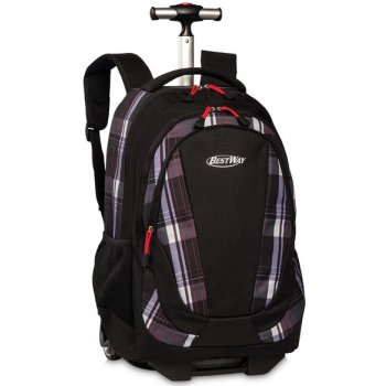 BestWay XL batoh na kolečkách s vysouvací rukojetí 40180-0117 černo-šedá