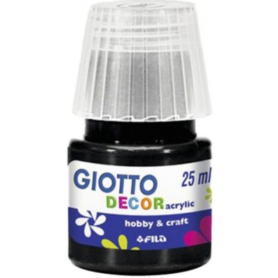 Akrylová barva Giotto Decor matt 25 ml černá – Zboží Mobilmania