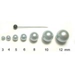 Voskované perly 3 mm světle modré – Zboží Dáma