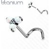 Piercing Šperky4U Push In piercing do nosu titan TIT1178