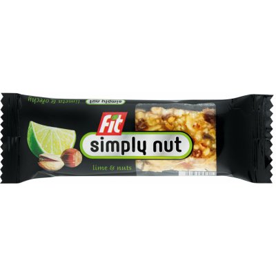 Úsovsko food Fit Simply Nut limetka a ořechy v polevě 35 g – Zboží Dáma