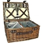 Picnicworld Piknikový koš proutěný pro 4 osoby 32x48 cm – Sleviste.cz