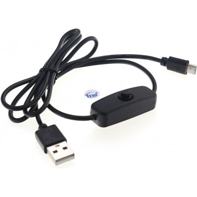 HWKITCHEN Micro USB napájecí kabel s vypínačem 1m HW435 – Zboží Živě