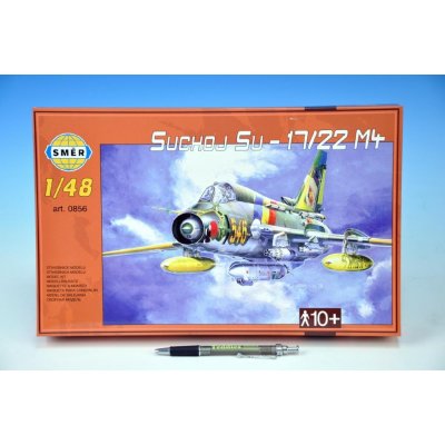 Směr plastikový model letadla ke slepení Suchoj SU-17-22 M4 slepovací stavebnice letadlo 1:48 – Zboží Mobilmania