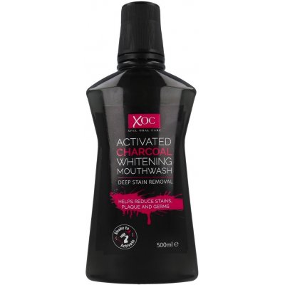 Xpel Oral Care Activated Charcoal čisticí a bělicí ústní voda s aktivním uhlím 500 ml