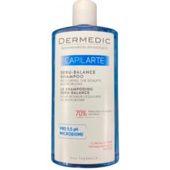 Dermedic Capilarte šampon pro mastné vlasy obnovující mikrobiom pokožky 300 ml