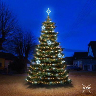 DECOLED LED světelná sada na vánoční stromy vysoké 6-8 m teplá bílá s Flash ledové dekory EFD11 – Hledejceny.cz