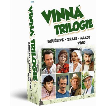 Vinná trilogie:Bouřlivé víno / Zralé víno / Mladé víno 3 disky DVD