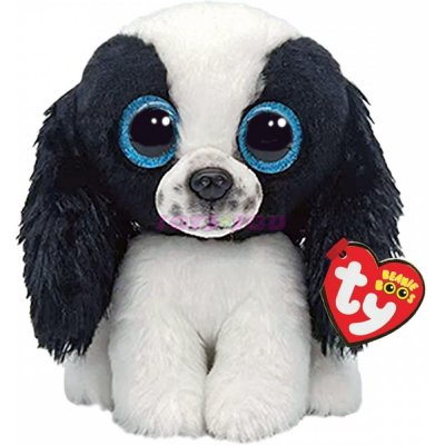 TY Beanie Boos Sissy černo bílý pejsek 36570 – Zbozi.Blesk.cz