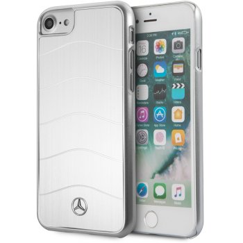 Pouzdro Mercedes-Benz Apple iPhone 7 / 8 - Wave Alu strieborné