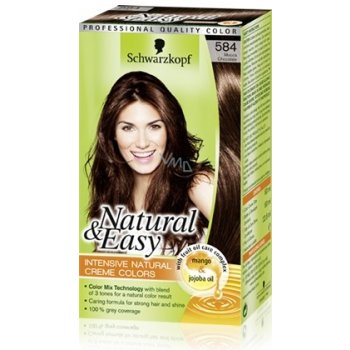 Schwarzkopf Natural & Easy 584 Moka čokoláda barva na vlasy