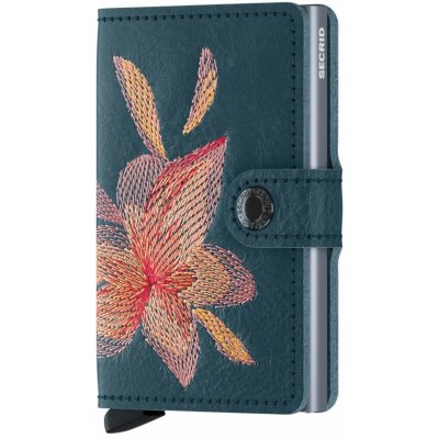 Secrid Miniwallet Stich modrá magnólie MSt-Magnolia Petrolio – Sleviste.cz