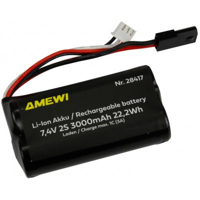 Amewi Trade GmbH Li-ion baterie 2S 7,4V 3000mAh konektor 5600 – Hledejceny.cz
