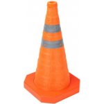 Skládací reflexní dopravní kužel Manutan Expert K3, 45 cm, oranžový – HobbyKompas.cz