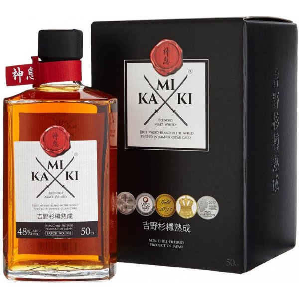Kamiki Blended Malt Whiskey 48% 0,5 l (Dárková krabice) od 1 499 Kč -  Heureka.cz