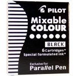 Pilot IC-P3-S6 6 ks náplní do plnícího pera Parallel 1086 1087 černá – Zboží Dáma