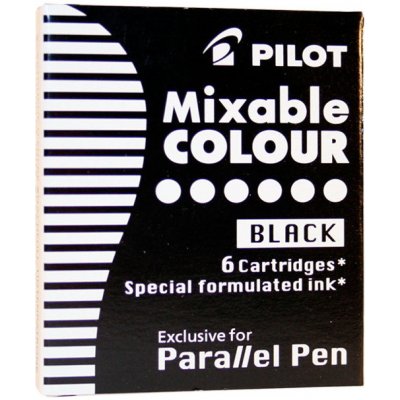 Pilot IC-P3-S6 6 ks náplní do plnícího pera Parallel 1086 1087 černá – Zboží Dáma