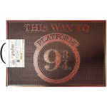 CurePink Harry Potter Tahle cesta k nástupišti 9 3/4 červená 60 x 40 cm – Hledejceny.cz