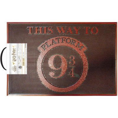 CurePink Harry Potter Tahle cesta k nástupišti 9 3/4 červená 60 x 40 cm – Hledejceny.cz