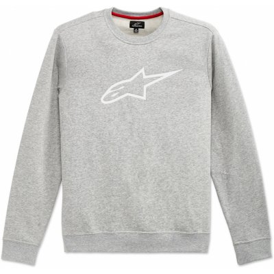 ALPINESTARS mikina AGELESS CREW Fleece grey heather/white