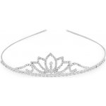 Štrasová čelenka / korunka do vlasů Varianta: 3 crystal, Balení: 1 ks – Sleviste.cz