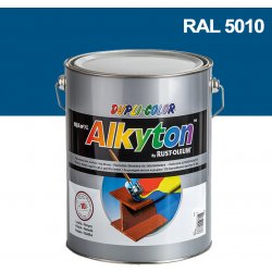 Alkyton hladký lesklý RAL 5010 5L enziánová modrá