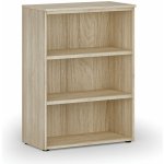 Primo Kancelářský regál WOOD, 1087 x 800 x 420 mm, dub přírodní – Zboží Mobilmania
