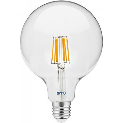 GTV VINTAGE LED žárovka G125 E27 8W 4000K LD-G125FL8-40 – Zboží Živě