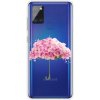 Pouzdro a kryt na mobilní telefon Samsung PROTEMIO 22305 ART Silikonový kryt Samsung Galaxy A21s FLOWER UMBRELLA