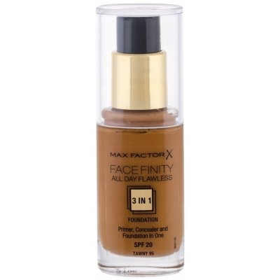 Max Factor All Day Flawless Facefinity 3 v 1 Dlouhotrvající make-up 95 Tawny 30 ml – Hledejceny.cz