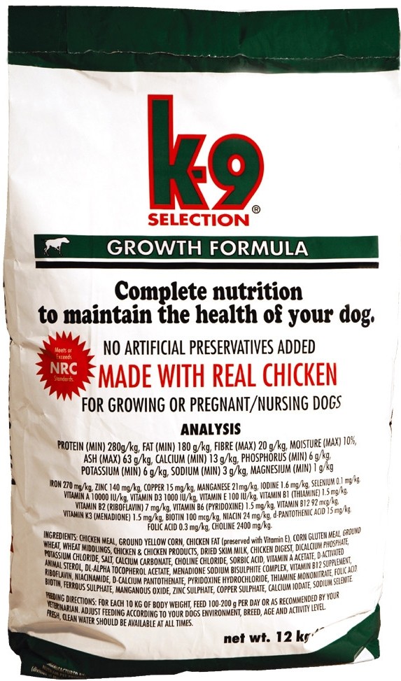 K-9 Selection Growth 3 x 12 kg