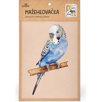 Lesní svět Nažehlovačka M 082 - Andulka vlnkovaná modrá – Zboží Mobilmania