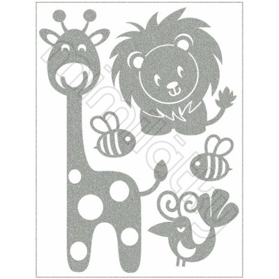 Reflexní nažehlovací obrázky zvířátka – Zboží Mobilmania