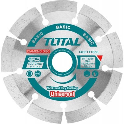 Total Kotouč řezný diamantový segmentový 230 x 22,2 mm TAC2112303 – Zboží Dáma