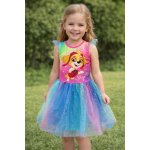 Eplusm dívčí šaty Tlapková Patrola Skye tylové duhové – Zboží Dáma