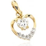Zlatnictví U Kostela Zlatý přívěsek srdíčko GP0035Ž – Zbozi.Blesk.cz