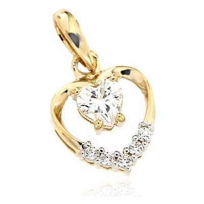 Zlatnictví U Kostela Zlatý přívěsek srdíčko GP0035Ž – Zbozi.Blesk.cz