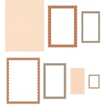 DP Craft Vyřezávací a embosovací šablony rámečky 7 ks – Hledejceny.cz
