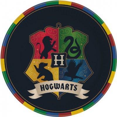 Amscan EKO Papírové talíře Harry Potter Bradavice 23 cm – Zboží Mobilmania