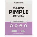 Breakout+aid XL Náplasti na ošetření problematické pleti s kyselinou salicylovou a retinolem 5 ks – Sleviste.cz