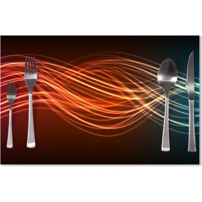 Sablio prostírání Abstrakce strip 40x30cm – Zboží Mobilmania