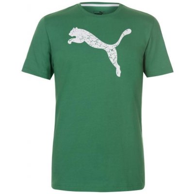 Tričko Puma Big Cat QT T Shirt Mens Green, Velikost: S