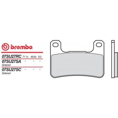 Přední brzdové destičky Brembo Suzuki 1000 DL V STROM XT 2017 - směs SA | Zboží Auto