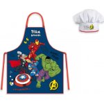 BrandMac Chlapecká zástěra AVENGERS set s čepicí modrá – Hledejceny.cz