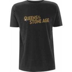 Tričko Text Logo Queens Of The Stone Age metallic