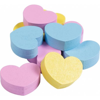 Dřevěné pamlsky Hearts pro Hobby Horse HKM yellow rose aqua blue – Zboží Dáma