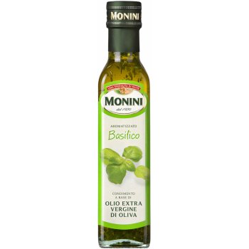 Monini Extra panenský olivový olej s příchutí bazalka 0,25 l