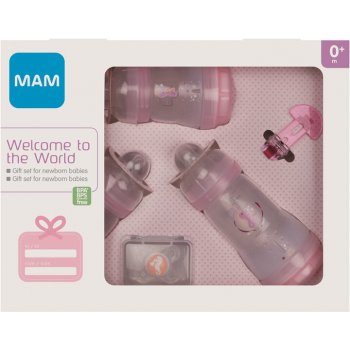 MaM dárkový set pro novorozence Welcome to the World růžová
