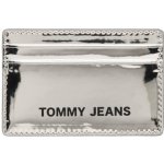 Tommy Hilfiger Tommy Jeans dámský cardholder metalický stříbrný – Hledejceny.cz